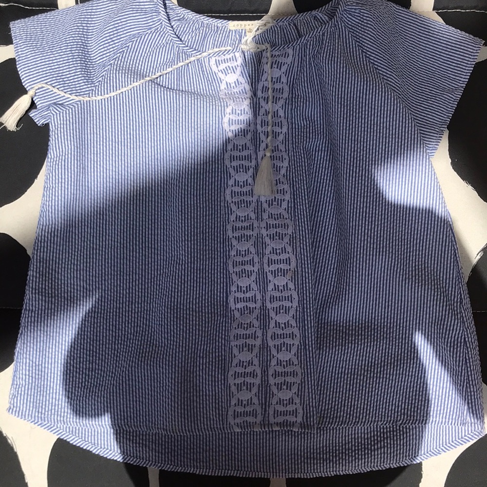 Seersucker blouse